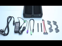 PCIE مینی کامپیوتر صنعتی بدون فن Intel I5 I7 GPIO LPT 6 COM 2 Lans 8 USB Box