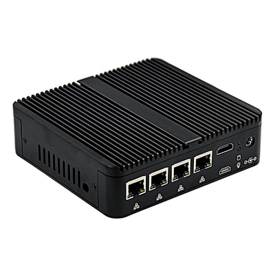 اینتل Celeron J4125 Fanless Mini PC 4 I210 / I211 Gigabit Ethernet PC Mini Firewall