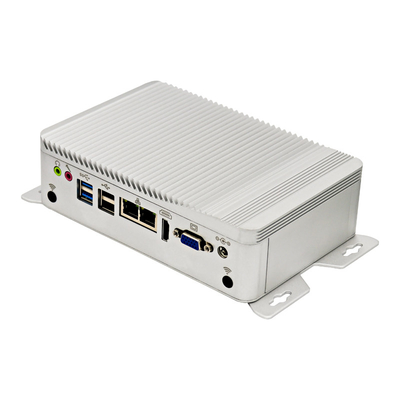مینی پی سی رومیزی بدون فن J4125 چهار هسته ای 6xCOM 2xLAN GPIO پشتیبانی 8 گیگابایت