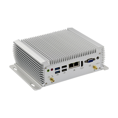 12V Industrial Box PC X86 کامپیوتر جاسازی شده Mini PC 6 COM 8 USB با RS232 RS485 RS422