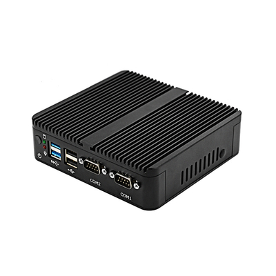 مینی پی سی Celeron J4125 2 DB-9 RS232 COM 2 RJ45 LAN Mini PC