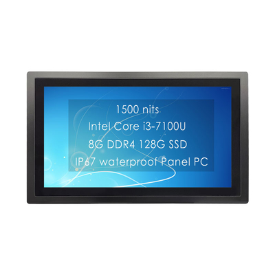 24 اینچ IP67 ضد آب جاسازی شده پنل لمسی PC با 7H شیشه گرم شده ضد درخشش