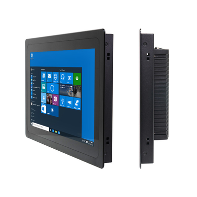 صفحه نمایش صنعتی LCD پانل لمسی جاسازی شده PC Window10 Pro OS اتصال گیگابیت اترنت آلومینیوم آلیاژ