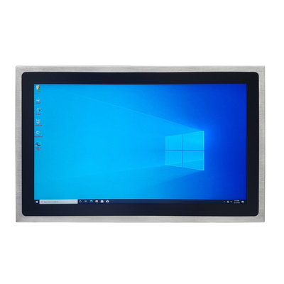 کامپیوتر پنل فولاد ضد زنگ با حافظه SSD 128GB DC 9V - 36V ولتاژ کاری EETI 80 کنترل کننده لمسی IC CE /