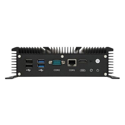 قیمت مناسب DDR4 رم SSD HDD مینی کامپیوتر بدون فن 6 * گیگابیت LAN صنعتی مینی کامپیوتر برخط