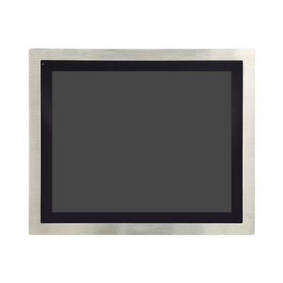 17 اینچ 1000 نیت مانیتور LCD فولاد ضد زنگ صنعتی با صفحه لمسی ظرفیت 10 نقطه ای