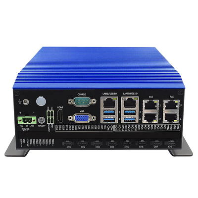 قیمت مناسب بازرسی بصری صنعتی مینی کامپیوتر با پردازنده اینتل کور i7-8700 و شبکه 2* اینتل I225 برخط