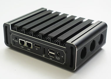 مینی آلومینیوم صنعتی مینی کامپیوتر اینتل i3 6100U دو هسته 2.3 گیگاهرتز 2 پورت LAN