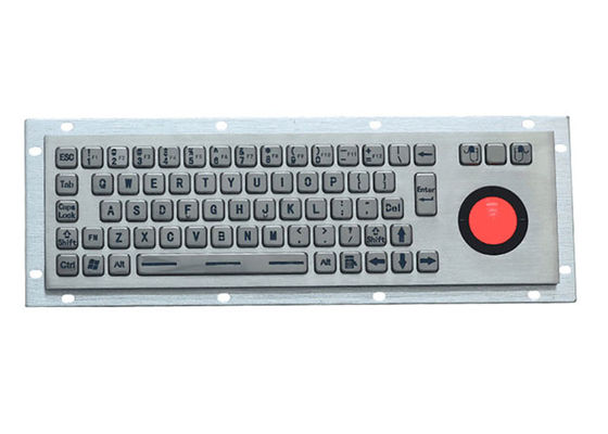 قیمت مناسب صفحه کلید فلزی صنعتی LED 5VDC PS2 با 68 کلید فولادی ضد زنگ برخط