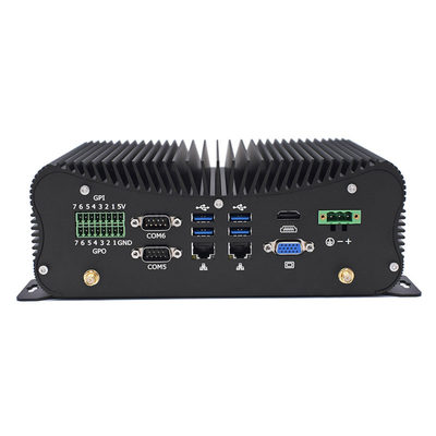 PCIE Fanless Industrial Mini PC Intel I5 I7 GPIO LPT 6 COM 2 Lans 8 USB Box