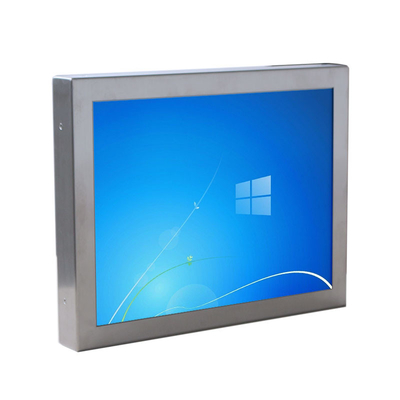 صفحه نمایش لمسی مقاومتی 5 سیم مانیتور پنل LCD صنعتی 21.5 اینچی از جنس استیل ضد زنگ