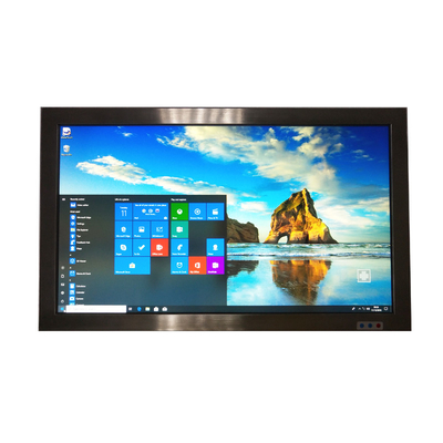 IP65 استیل ضد آب All In One PC 21.5 اینچی Intel Celeron J1900 4 X USB